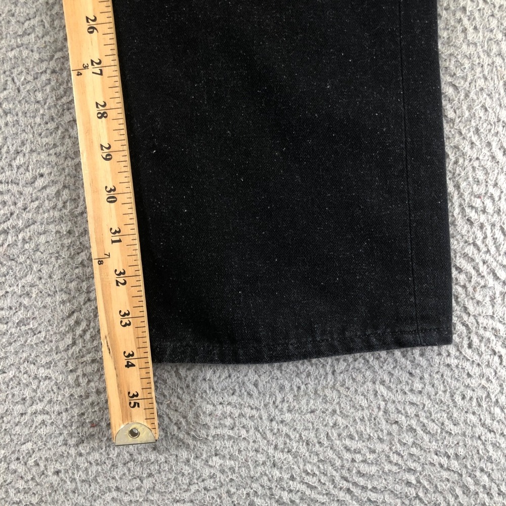 Rag & Bone Jeans Mens 30x34 Black 15x Slim Straight Nap Neppy Button Made In USA - Picture 14 of 16